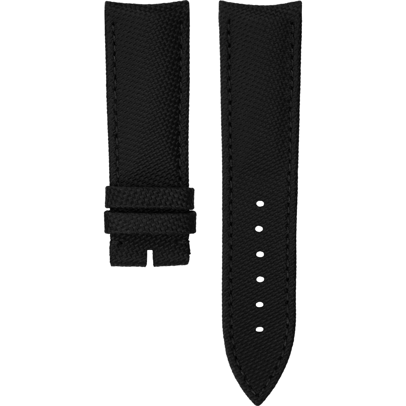 Dunkelgraues, texturiertes Kalbslederarmband für Piaget Polo