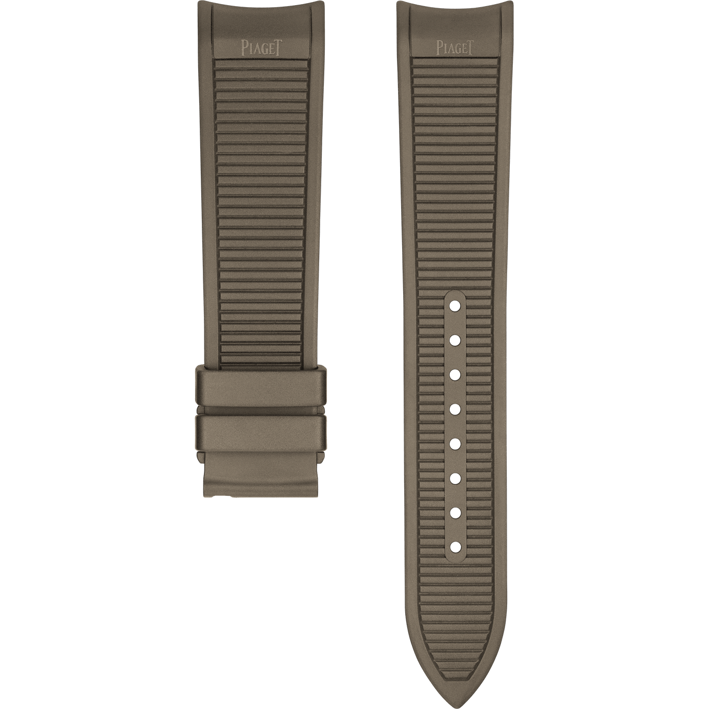 Piaget伯爵Polo腕表棕色橡胶表带