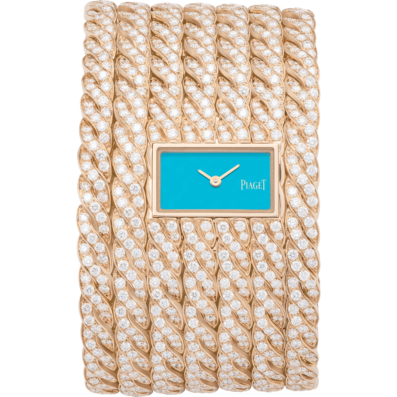 Montre manchette en maille exquise