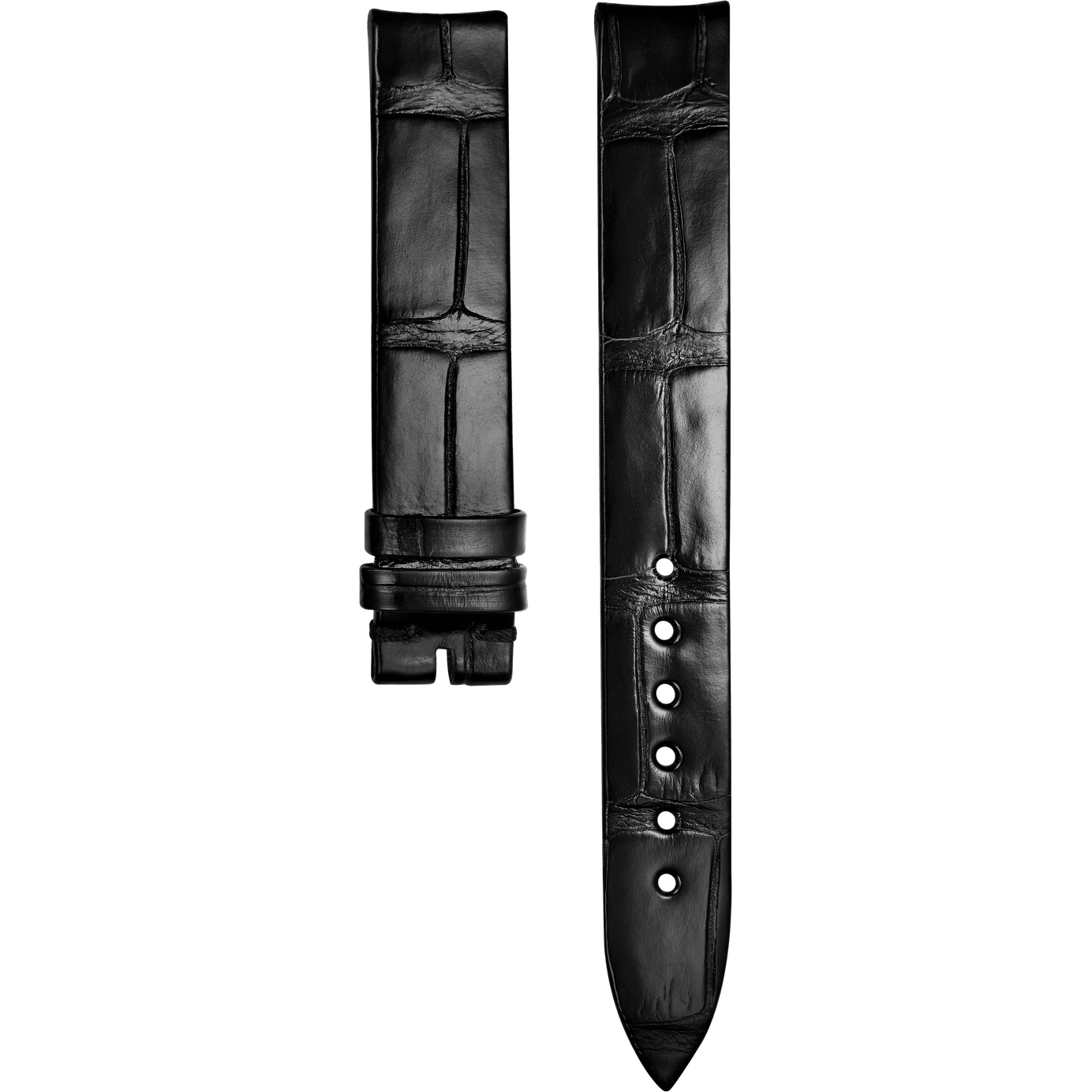 Sixtie Black Alligator Strap