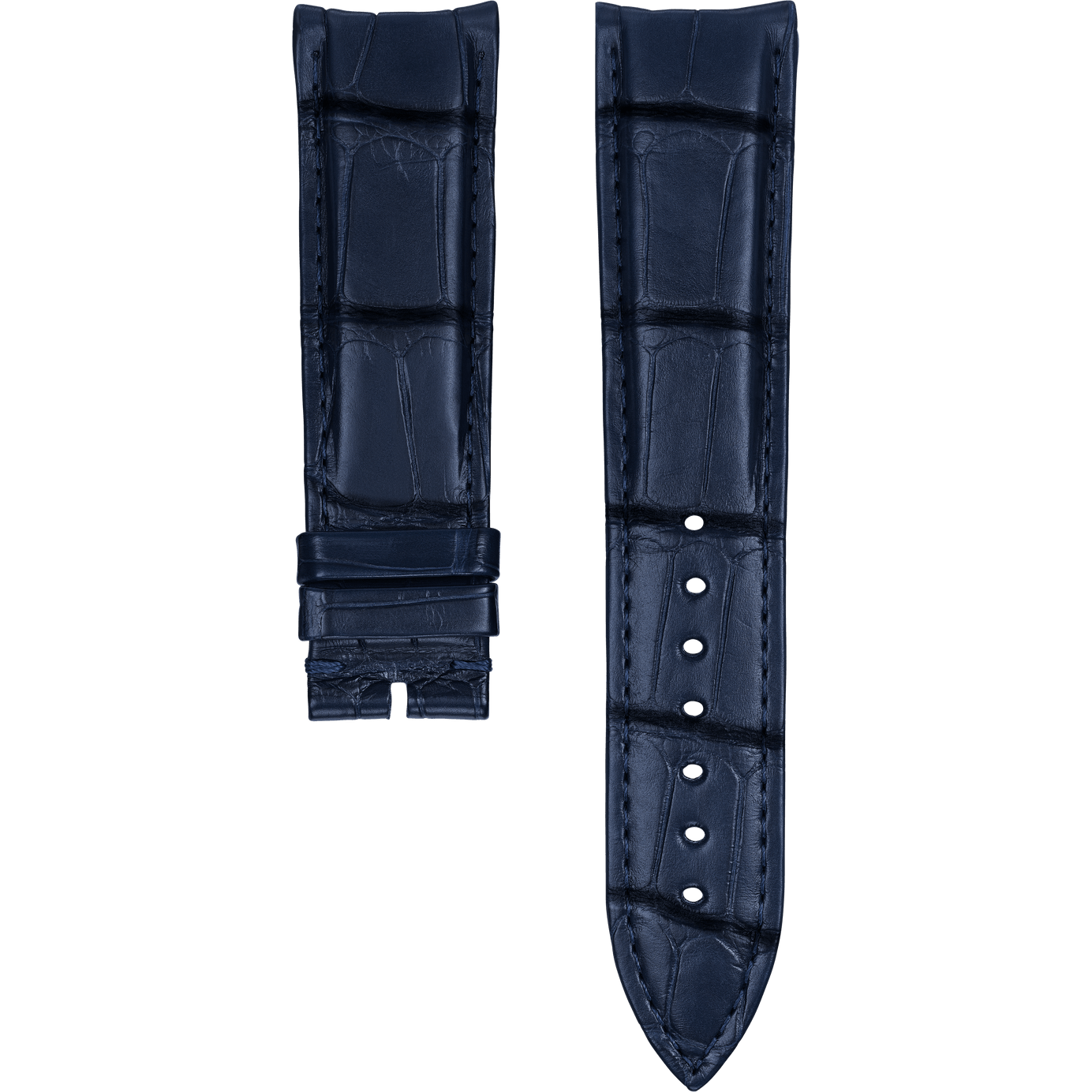 Blaues Alligatorlederarmband für Piaget Polo