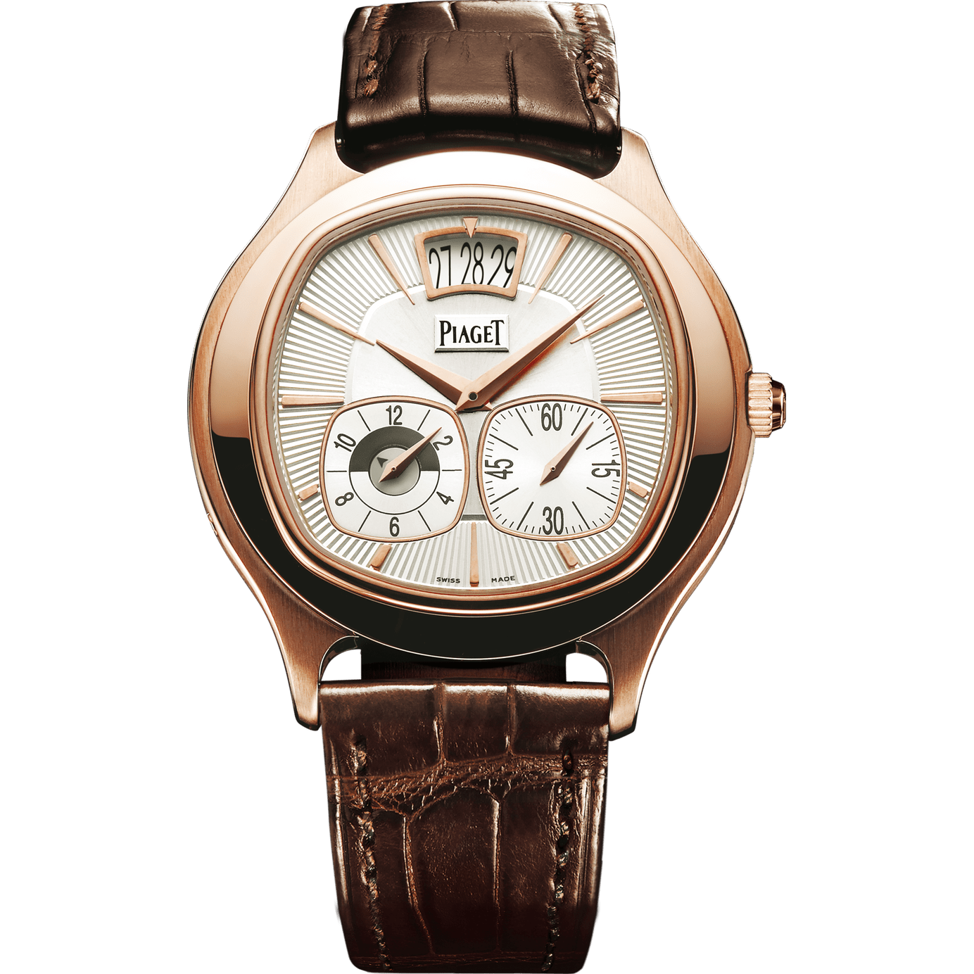 デュアルタイムゾーンウォッチ - ピアジェの男性用高級時計 G0A32017