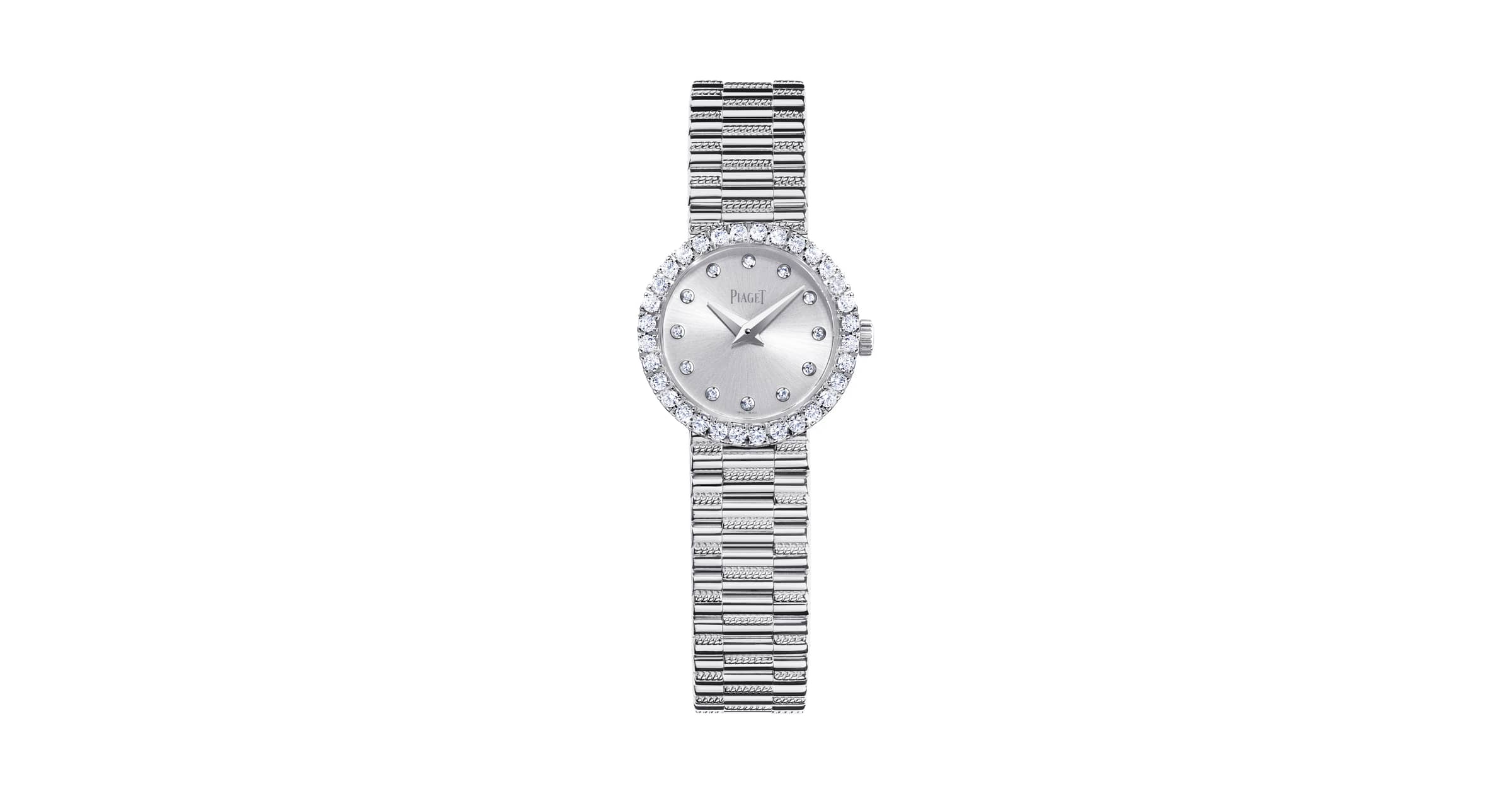 ホワイトゴールド製ダイヤモンド付きウォッチ - ピアジェの女性用時計 