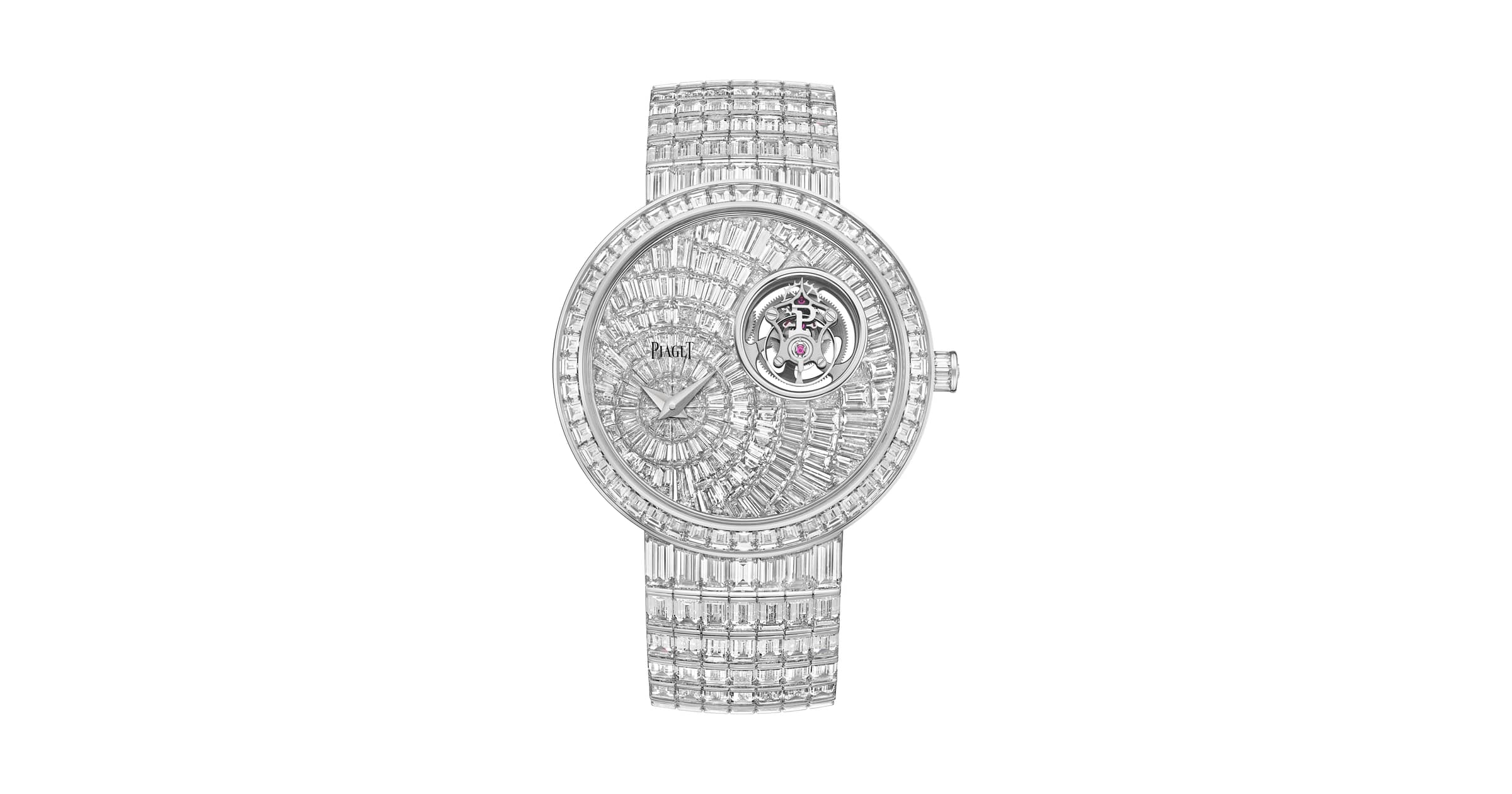 Piaget White Gold Diamond Ultra Thin Tourbillon Watch G0A47031