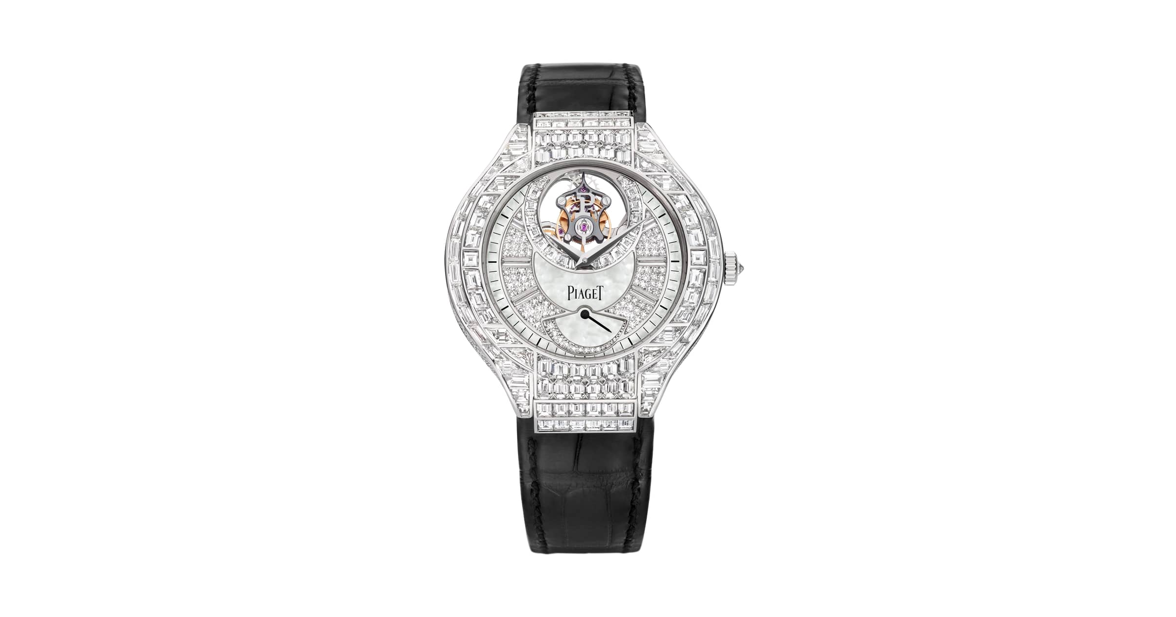 Piaget White Gold Diamond Tourbillon Watch G0A38147