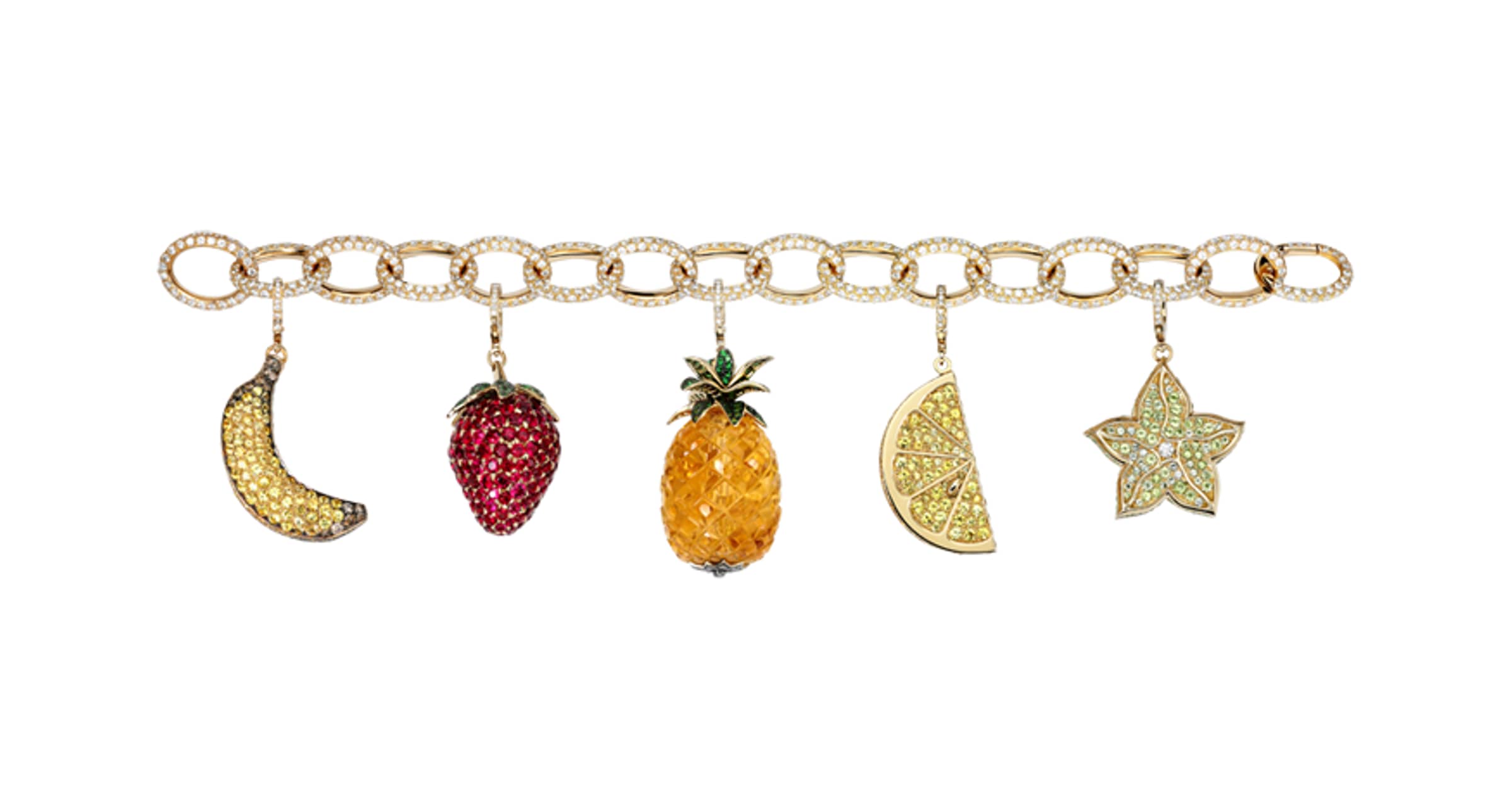 Pineapple deals charm bracelet