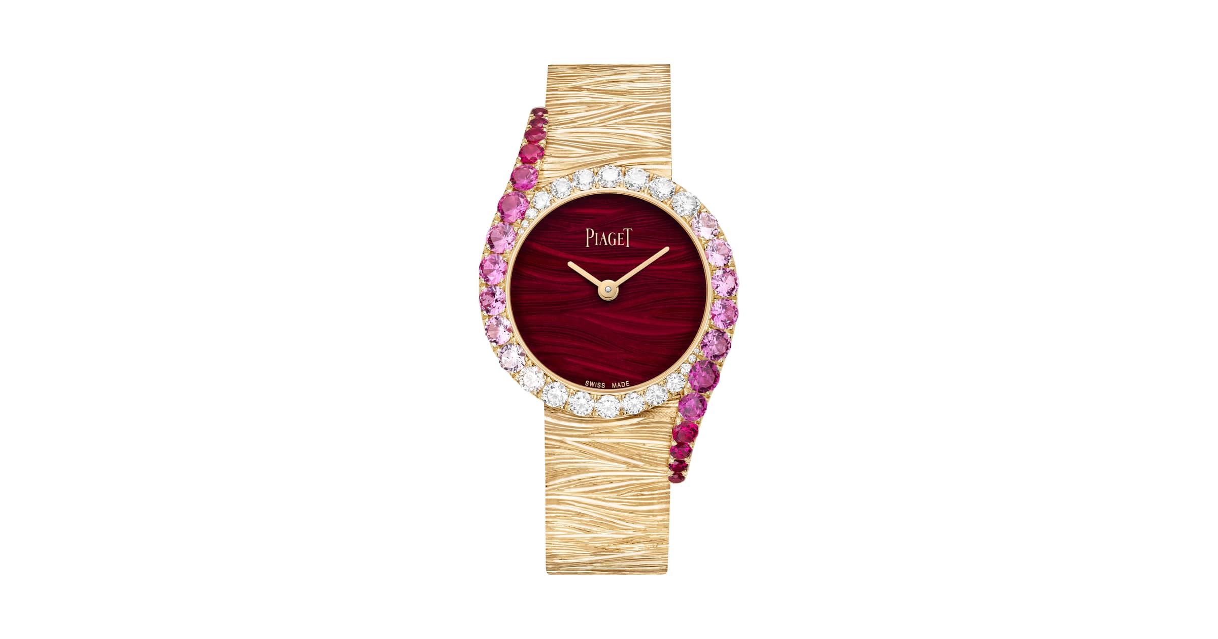 Automatic Rose Gold Precious Stone Watch