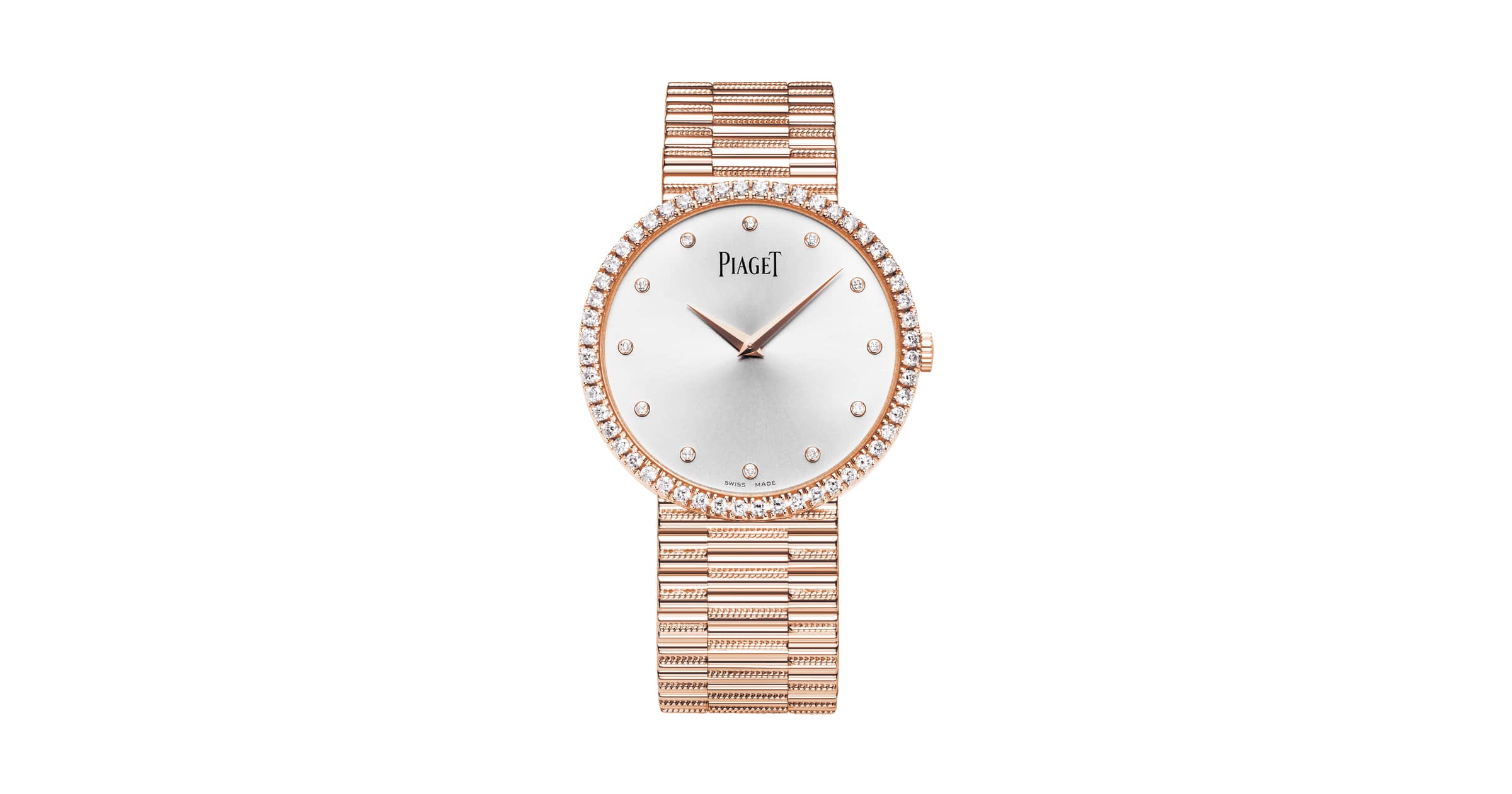 Piaget Rose Gold Diamond Ultra Thin Mechanical Watch G0A37046