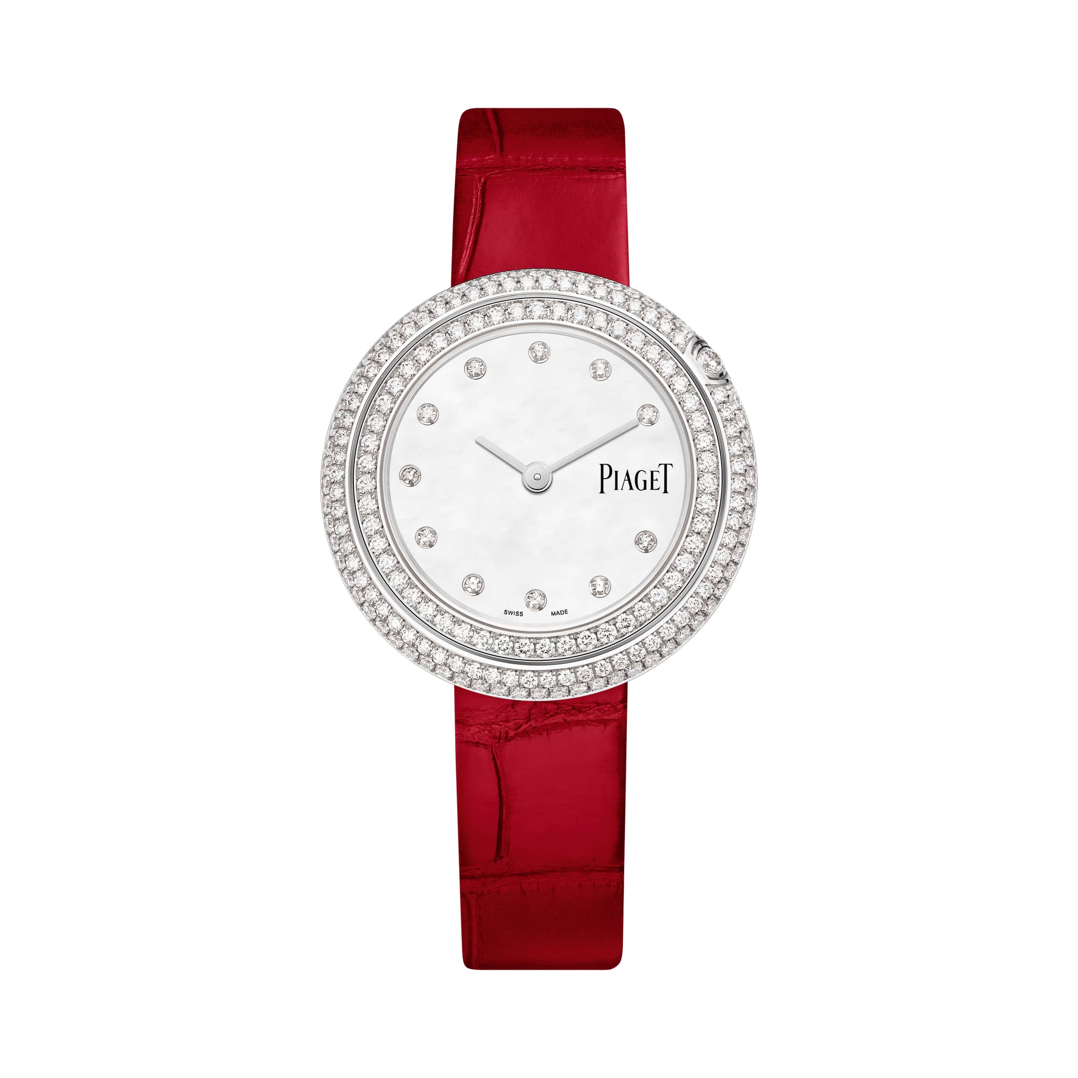 Red discount diamond watch