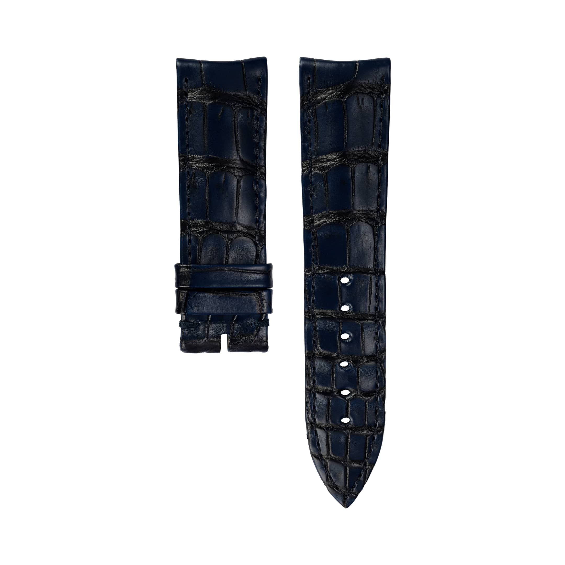 PIAGET POLO ダークブルー アリゲーターストラップ MXE0K0G8