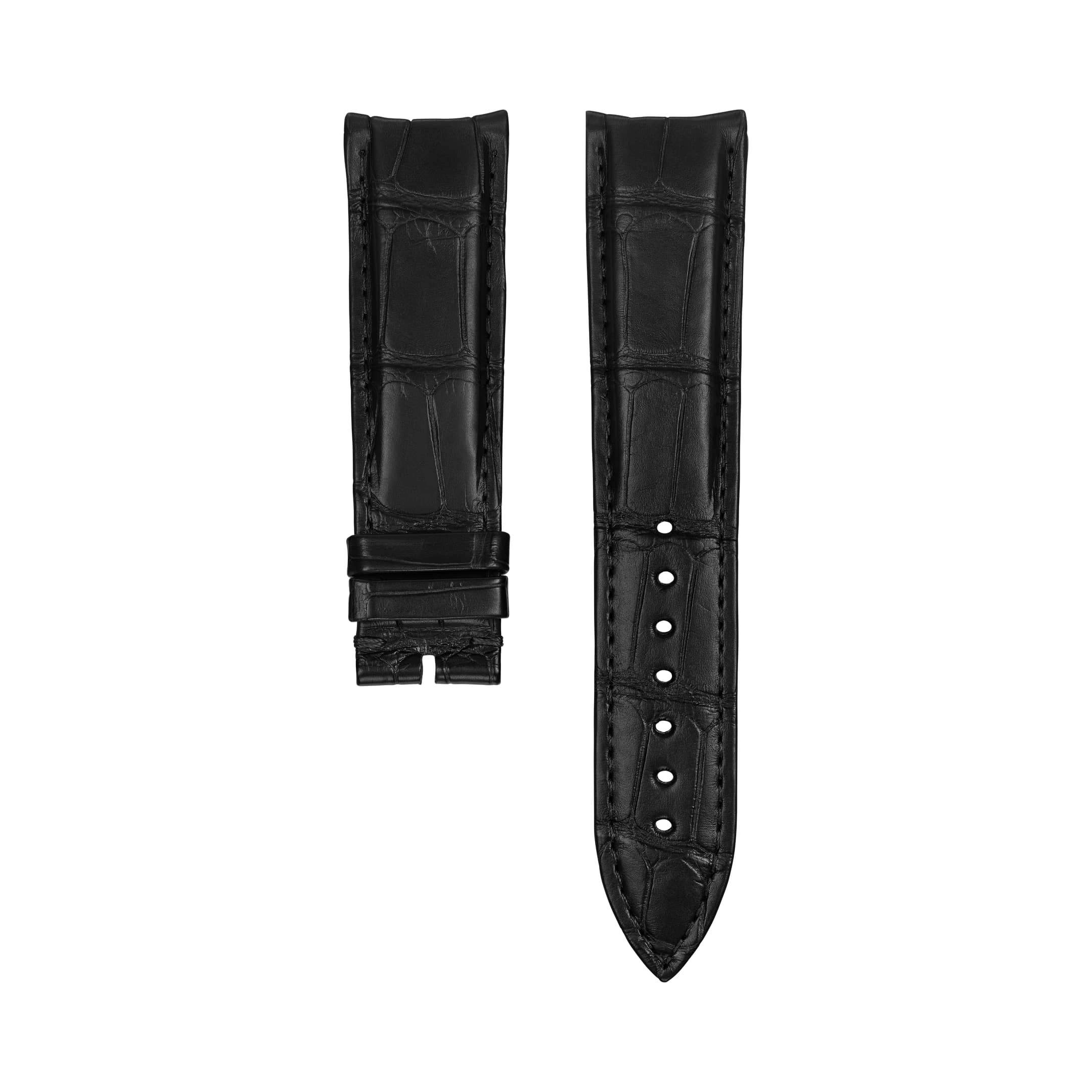 Piaget Polo Black Alligator Leather Watch Strap MXE0JZJ2