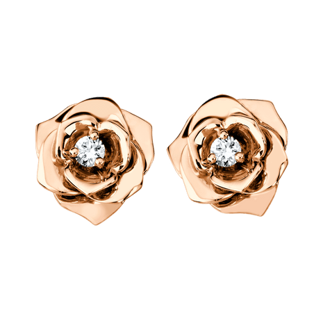 Rose Gold Diamond Earrings G38u0043 Piaget Luxury Jewelry Online Piaget Rose Earrings