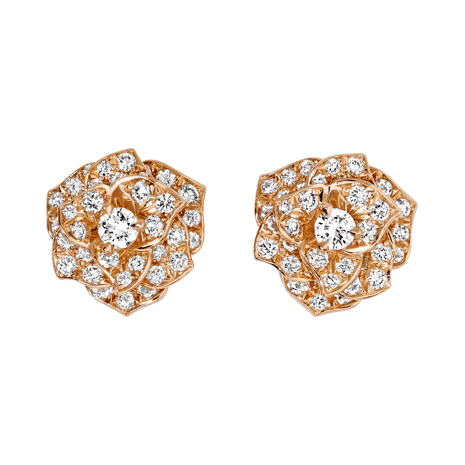 Rose Gold Diamond Earrings G38u0050 Piaget Luxury Jewelry - Rose Bud Personalized Diamond Pendant Rose Gold Diamond Earrings G38u0050 Piaget Luxury Jewelry - Rose Bud Personalized Diamond Pendant