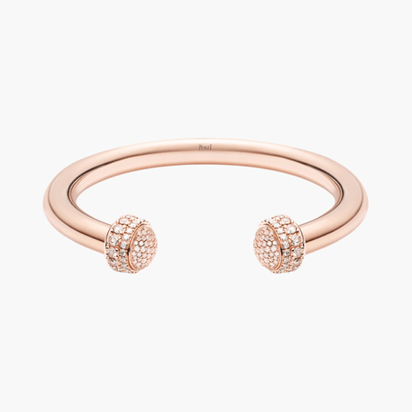 Rose gold Diamond Open bangle bracelet - Piaget Luxury Jewellery