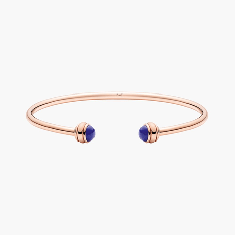 Piaget Rose Gold Lapis Lazuli Open Bangle Bracelet G36PC700