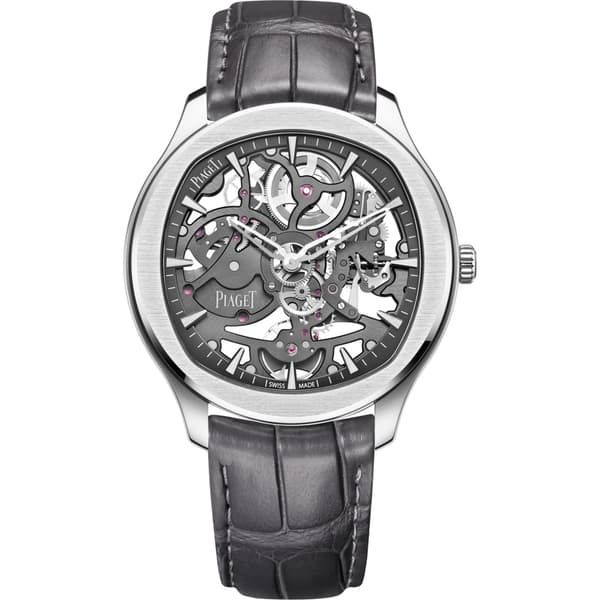 Steel Automatic Skeleton Watch - Piaget Men Luxury Watch G0A45001