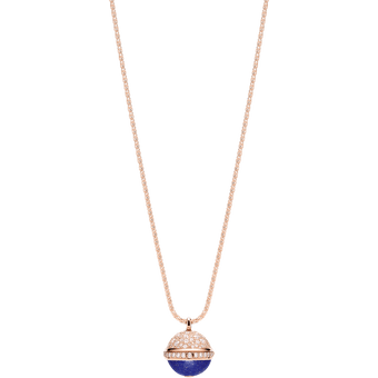 Piaget Rose Gold Lapis Lazuli Diamond Pendant G33PC100