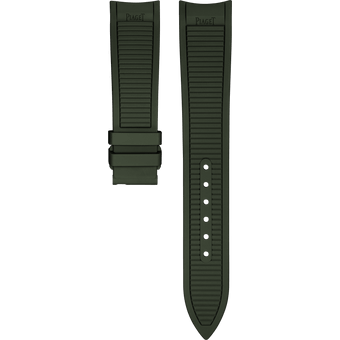 Khakigrünes Kautschukarmband für Piaget Polo