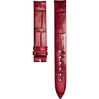 Sixtie Red Alligator Strap