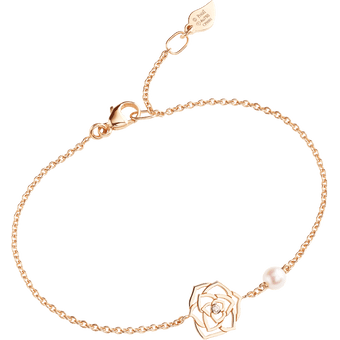 Piaget Rose Gold Pearl Diamond Bracelet G36U4400