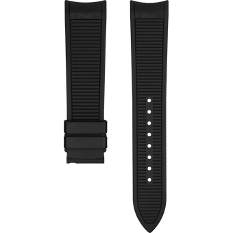 Bracelet Caoutchouc Noir Piaget Polo