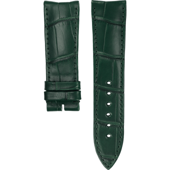 Grünes Alligatorlederarmband für Piaget Polo