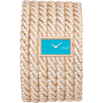 Montre manchette en maille exquise