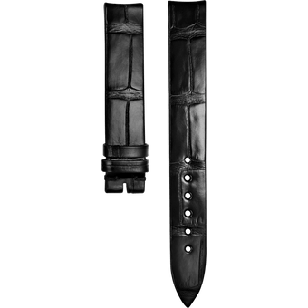 Sixtie Black Alligator Strap