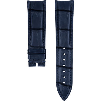 Blaues Alligatorlederarmband für Piaget Polo