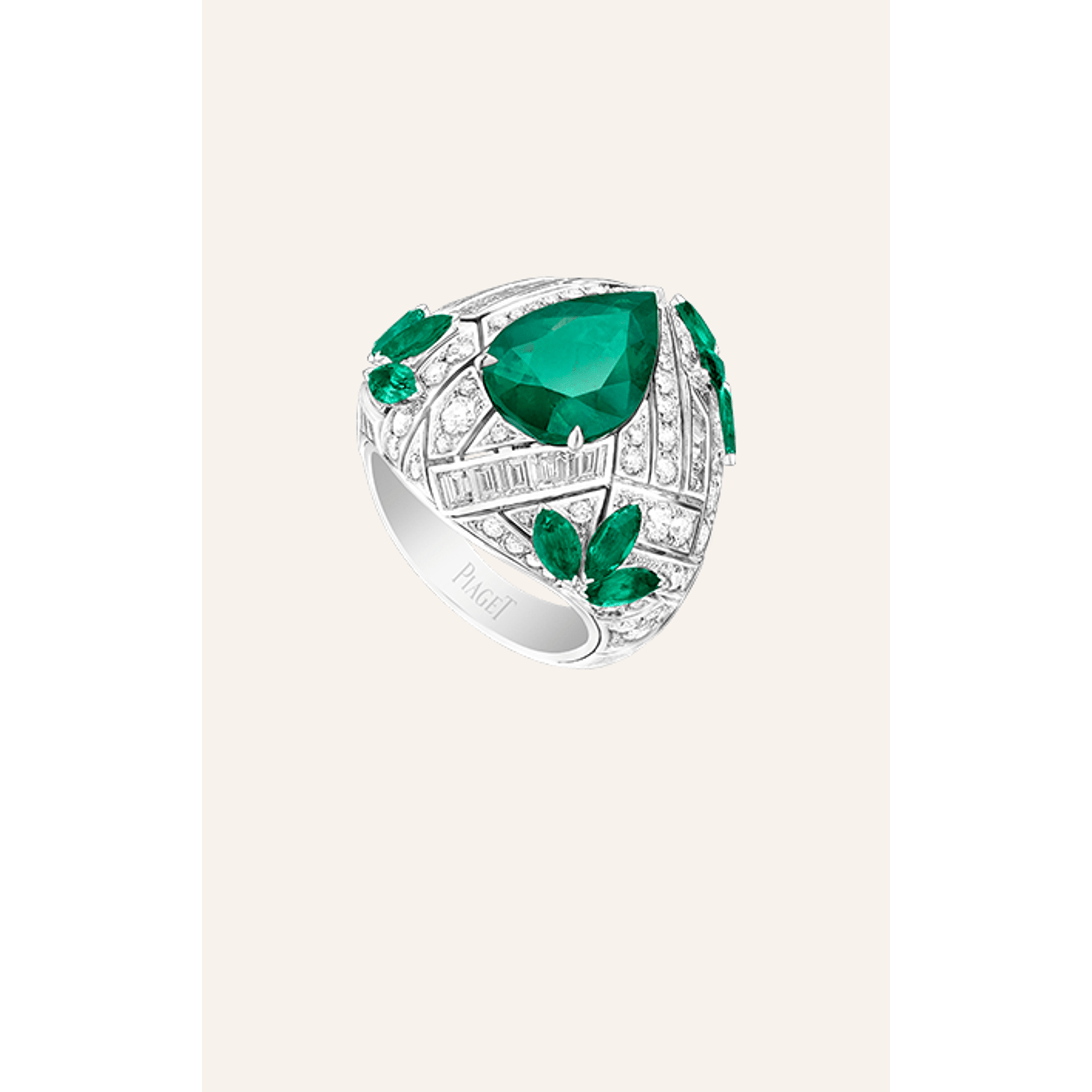 祖母綠鉆石戒指
