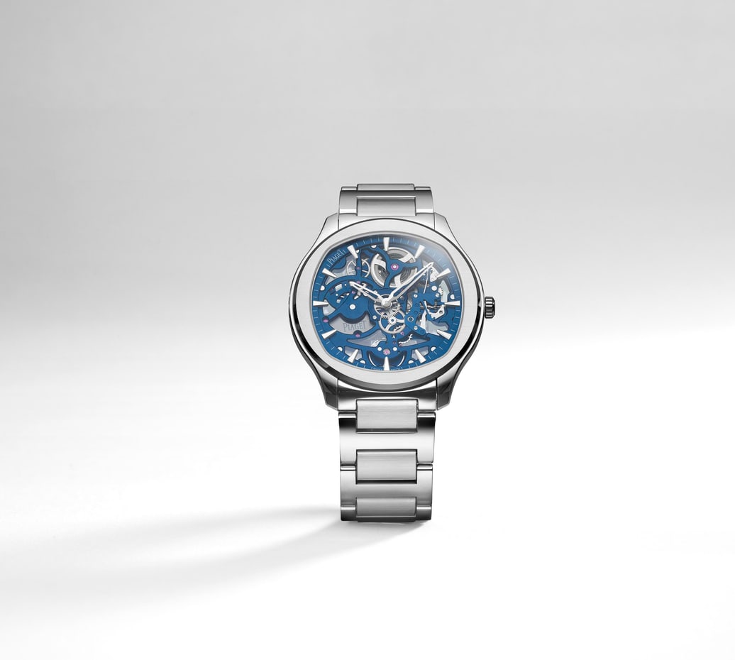 Steel Self-Winding Skeleton Watch - Piaget Men's Luxury Watch G0A45004
