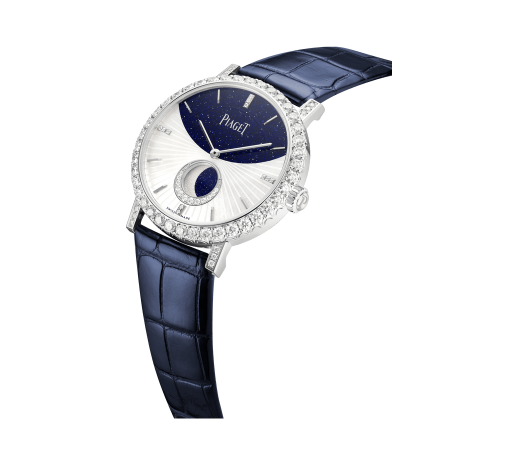 Piaget White Gold Diamond Automatic Moon Phase Watch G0A47105