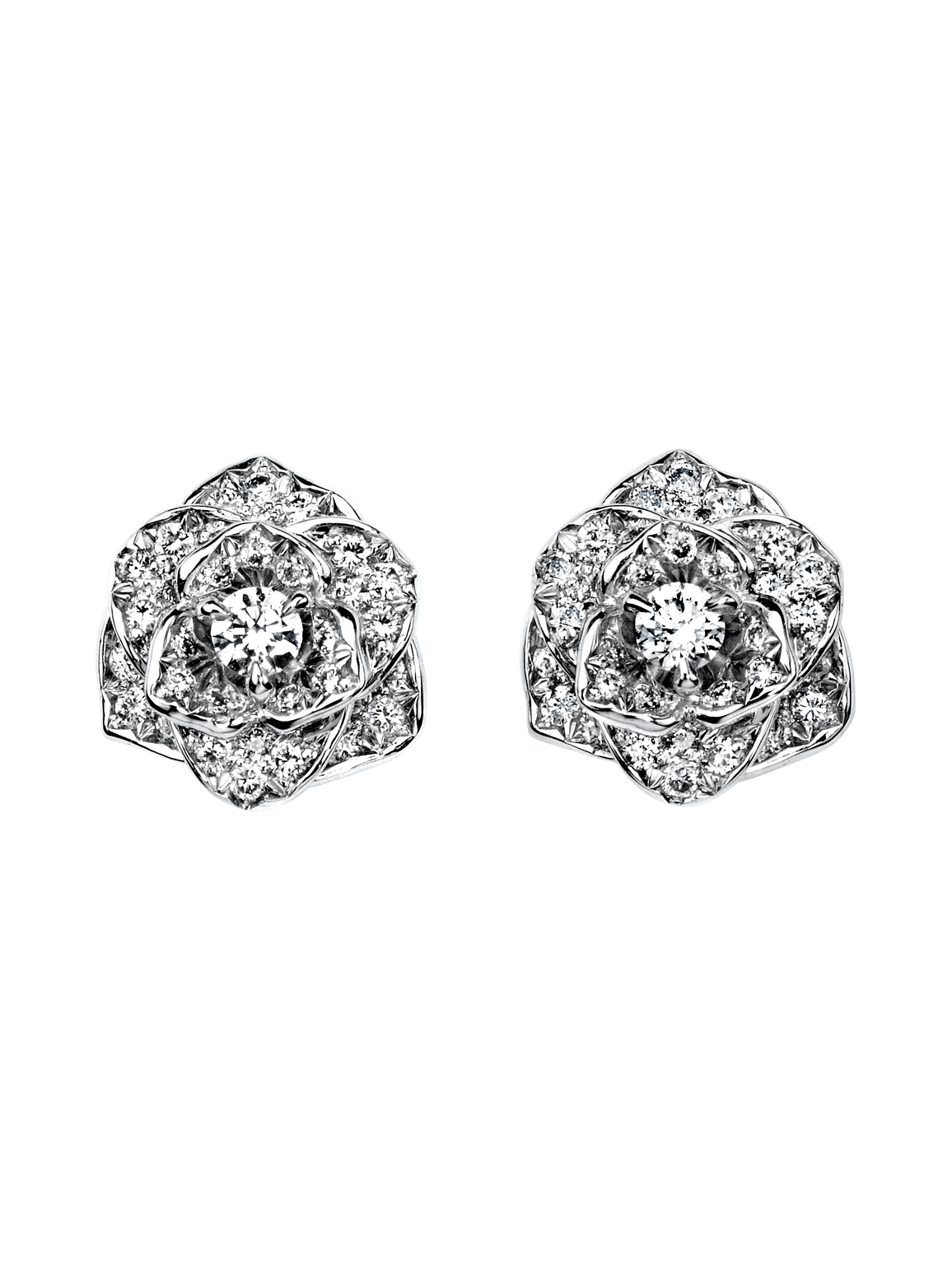 Rose earrings — G38U0048