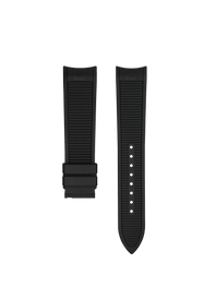 Schwarzes Kautschukarmband für Piaget Polo
