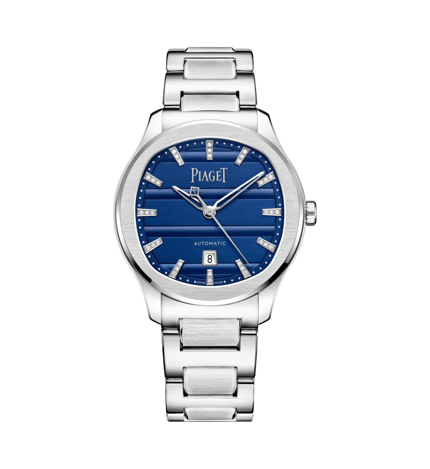 오토매틱 스틸 다이아몬드 워치