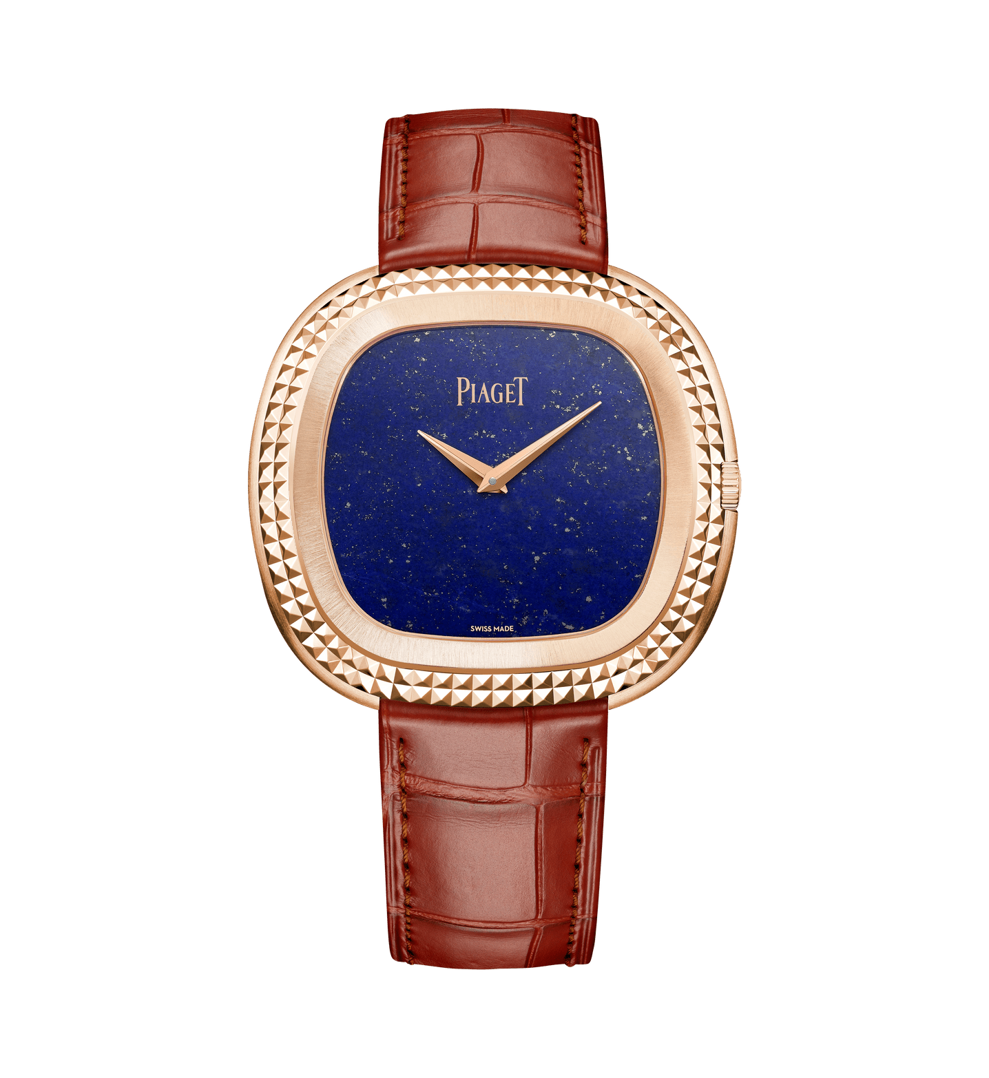 오토매틱 로즈 골드 라피스 라줄리 워치