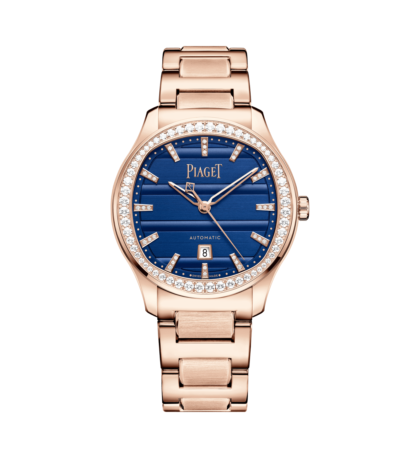 오토매틱 로즈 골드 다이아몬드 워치